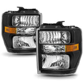 VehicleAid Headlights For 2008-2014 Ford E150 E250
